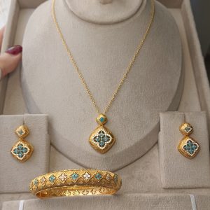 Parure roberto bleu