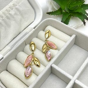Boucles d'oreilles cristal rose